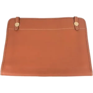 エルメス ドゴン クラッチバッグ レザー □B刻印 シルバー金具