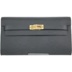 エルメス ケリーウォレット 財布 レザー W刻印 ゴールド金具