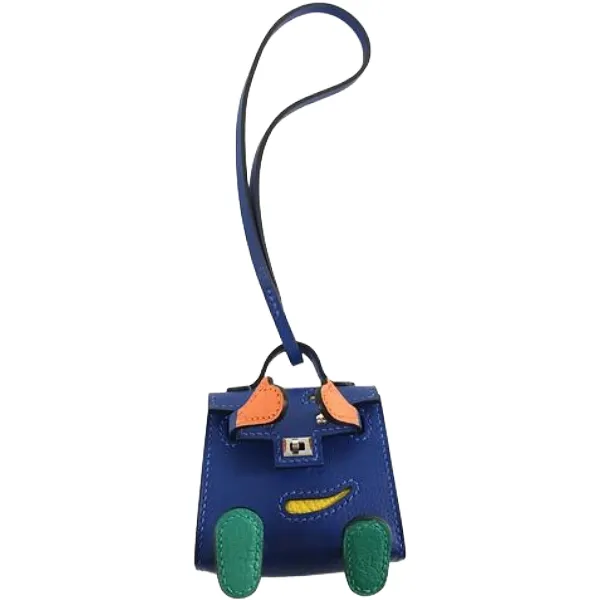 エルメス ケリードール チャーム レザー U刻印 シルバー金具