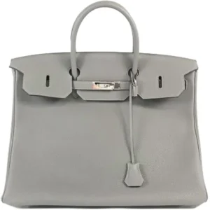 エルメス バーキン40 ハンドバッグ レザー W刻印 シルバー金具
