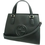 グッチ ソーホー ハンドバッグ レザー ブラック