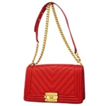 シャネル ボーイシャネル チェーンショルダーバッグ キャビアスキン