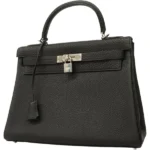 エルメス ケリー32 ハンドバッグ レザー □E刻印 シルバー金具