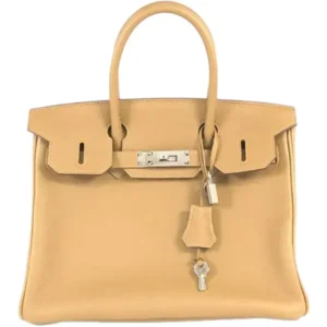 エルメス バーキン30ヴェルソ ハンドバッグ レザー U刻印 シルバー金具