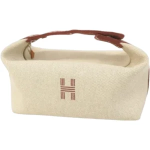 エルメス ブリッドアブラックPM ポーチ キャンバス