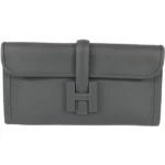 エルメス ジジェPM クラッチバッグ レザー W刻印