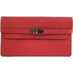 エルメス ケリーウォレット 財布 レザー A刻印 シルバー金具