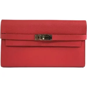 エルメス ケリーウォレット 財布 レザー A刻印 シルバー金具