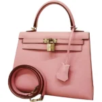 エルメス ケリー25 ハンドバッグ レザー U刻印 ゴールド金具