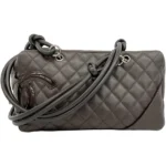 シャネル カンボン ショルダーバッグ レザー