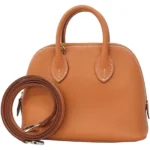 エルメス ボリード1923ミニ ハンドバッグ レザー K刻印 シルバー金具