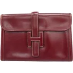 エルメス ジジェPM クラッチバッグ レザー ○O刻印