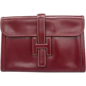 エルメス ジジェPM クラッチバッグ レザー ○O刻印