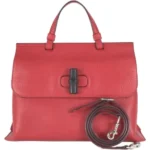 グッチ バンブーデイリー ハンドバッグ レザー