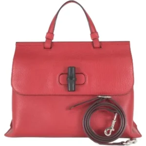 グッチ バンブーデイリー ハンドバッグ レザー