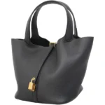 エルメス ピコタンロックMM ハンドバッグ レザー K刻印 ゴールド金具