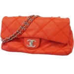 シャネル ウルトラステッチ ショルダーバッグ ラムスキン