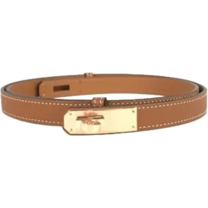 エルメス ケリー ベルト レザー W刻印 ゴールド金具