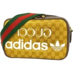 グッチ GGクリスタル ショルダーバッグ コーティングキャンバス レザー