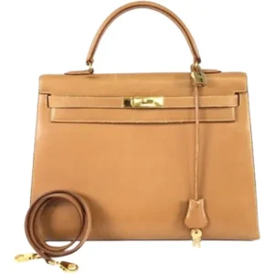 エルメス ケリー35 ハンドバッグ レザー ○W刻印 ゴールド金具