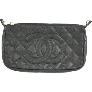 シャネル マトラッセ ポーチ キャビアスキン