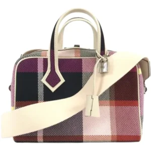 エルメス ヴィクトリア3フールトゥ ハンドバッグ レザー W刻印 シルバー金具