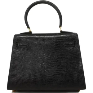 エルメス ミニケリー ハンドバッグ リザード ○X刻印 ゴールド金具