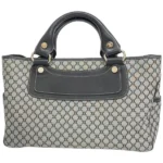 セリーヌ マカダム ブギーバッグ ハンドバッグ レザー ナイロンキャンバス