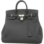 エルメス オータクロア40 ハンドバッグ レザー U刻印 シルバー金具