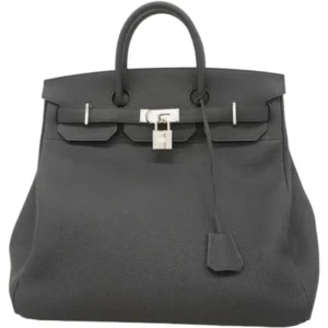 エルメス オータクロア40 ハンドバッグ レザー U刻印 シルバー金具