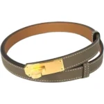 エルメス ケリーベルト18 ベルト レザー W刻印 ゴールド金具