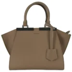 フェンディ トロワジュール ハンドバッグ レザー