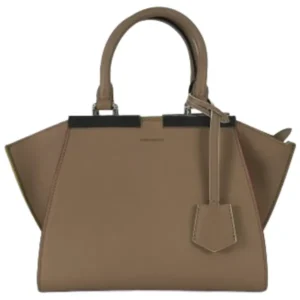 フェンディ トロワジュール ハンドバッグ レザー