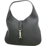 グッチ ニュージャッキー ショルダーバッグ レザー ブラック