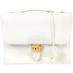 エルメス サックアデペッシュ27 ハンドバッグ レザー □J刻印 ゴールド金具