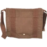 エルメス エールラインバサスPM ショルダーバッグ キャンバス シルバー金具