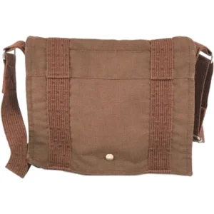 エルメス エールラインバサスPM ショルダーバッグ キャンバス シルバー金具