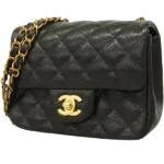 シャネル マトラッセ チェーンショルダーバッグ キャビアスキン