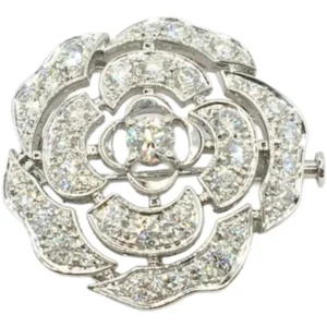 シャネル カメリア ブローチ Au750