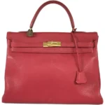 エルメス ケリー35 ハンドバッグ レザー ○T刻印 ゴールド金具