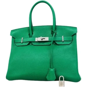 エルメス バーキンヴェルソ30 ハンドバッグ レザー C刻印 シルバー金具
