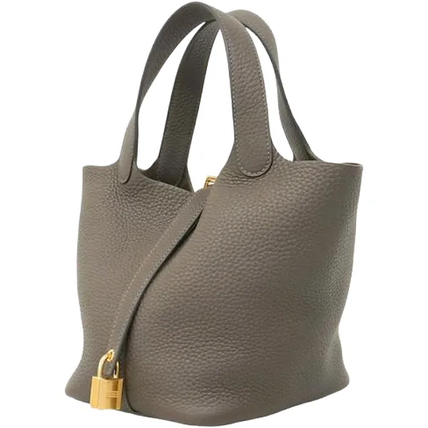 エルメス ピコタンロックPM ハンドバッグ レザー W刻印 ゴールド金具