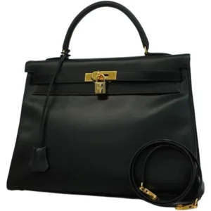 エルメス ケリー35 ハンドバッグ レザー ○Z刻印 ゴールド金具