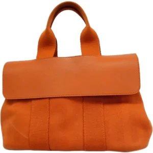 エルメス ヴァルパライソPM ハンドバッグ キャンバス レザー