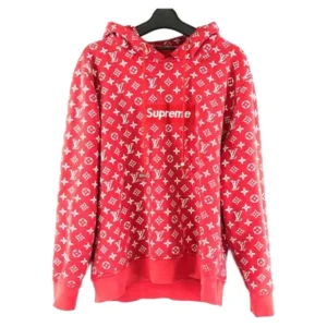 ルイ・ヴィトン パーカー レッド サイズL ユニセックス シュプリームコラボ