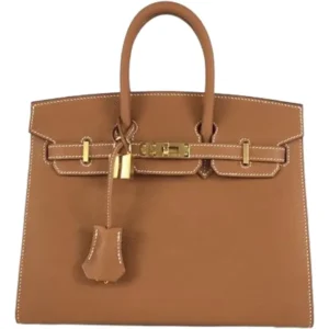 エルメス バーキン25 ハンドバッグ レザー W刻印 ゴールド金具