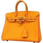 エルメス バーキン25 ヴェルソ ハンドバッグ レザー C刻印 ゴールド金具