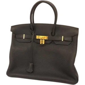 エルメス バーキン35 ハンドバッグ レザー B刻印 ゴールド金具