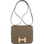 エルメス コンスタンス18 ショルダーバッグ レザー W刻印 ゴールド金具