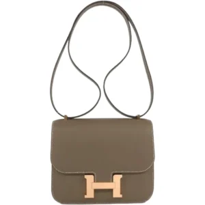 エルメス コンスタンス18 ショルダーバッグ レザー W刻印 ゴールド金具